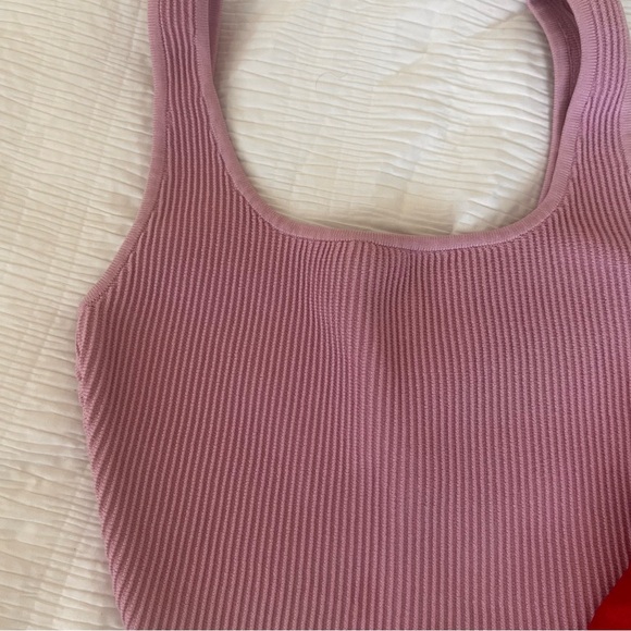 Aritzia Babaton Wilfred Free cropped tops bundle (2) XS red pink - Picture 7 of 14